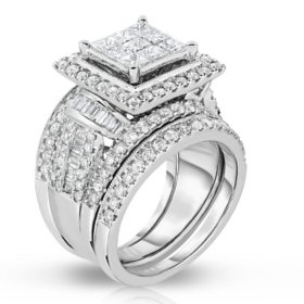 2.95 CT. T.W. Diamond Fashion Ring in 14K White Gold (HI, I1)