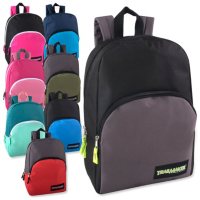 Trailmaker 15" Backpack, 8 Assorted Colors, 24 Backpacks