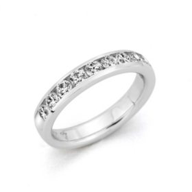 1.96 CT. T.W. Channel-Set Round Diamond Band in 14K White Gold (H-I, I1)