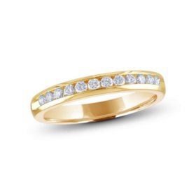 0.23 CT. T.W. Channel-Set Round-Cut Diamond Band in 14K Yellow Gold (H-I, I1)