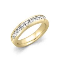 0.50 ct. t.w. Channel Set Princess Diamond Band in 14K Yellow Gold (H-I, I1)