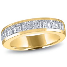 2.00 ct. t.w. Channel-Set Princess Diamond Band in 14K Yellow Gold (H-I, I1)