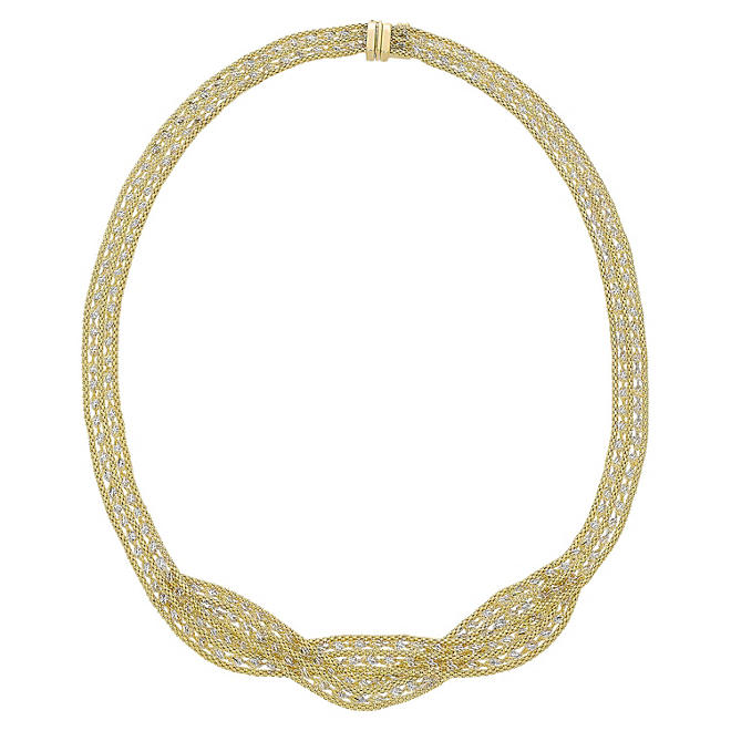 14K Gold Twist Necklace