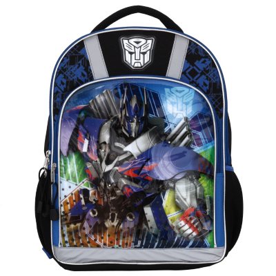 Transformers 16 inch Backpack with Side Mesh Pockets and Reflective Strips 