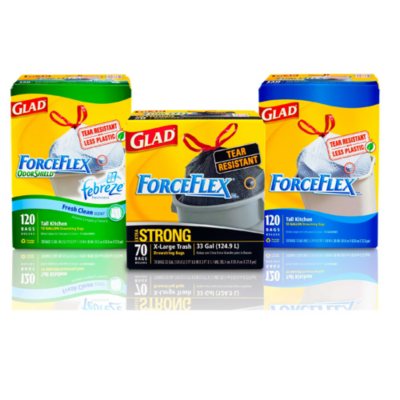 Glad® ForceFlex® Trash Bags Sam's Club