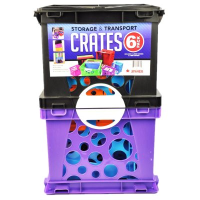 Storex File Crate 14 1/4"Wx17 1/4"Lx10 1/2"H 3/CT Assorted 61797U03C   .co