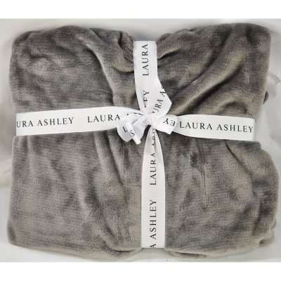 LAURA ASHLEY THROW GREY Sam s Club