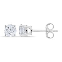 0.72 CT. T.W. Round Diamond Stud Earrings in 14K Gold (H-I, SI2)