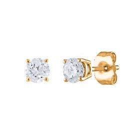 0.47 CT. T.W. Round Diamond Stud Earrings in 14K Gold (I, I1)