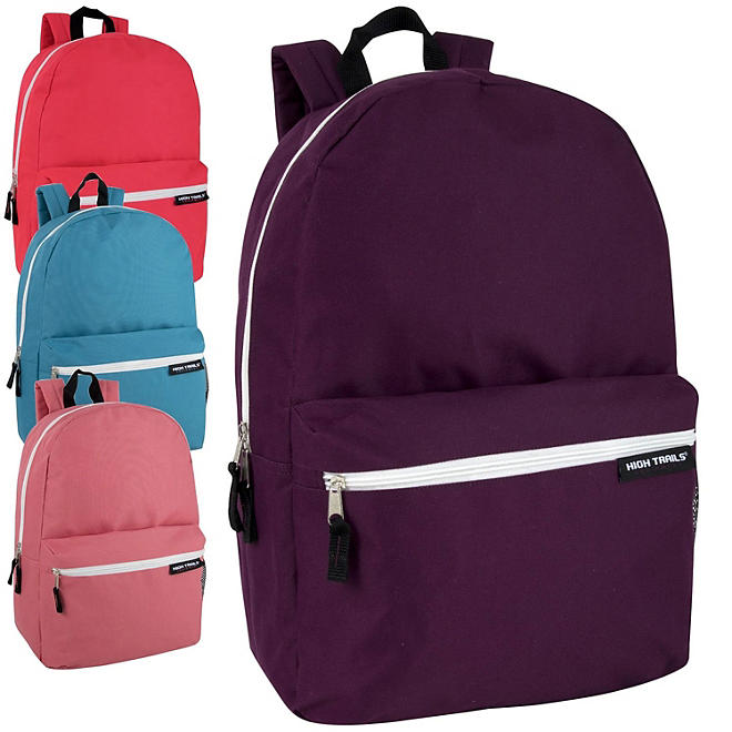 High Trails 19 Inch Backpack - Girl Colors - 24 Pack