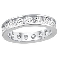 2.00 CT. TW. Round Cut Channel Set Eternity Band (G-H, SI)