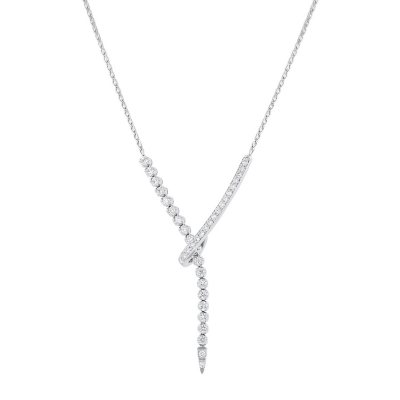 Diamond Lariat Tennis Necklace — Salvatore & Co.