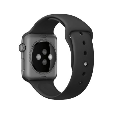 Apple Watch Sport Series 1 42mm Space Gray Aluminum Case Black Sport Band Sam s Club