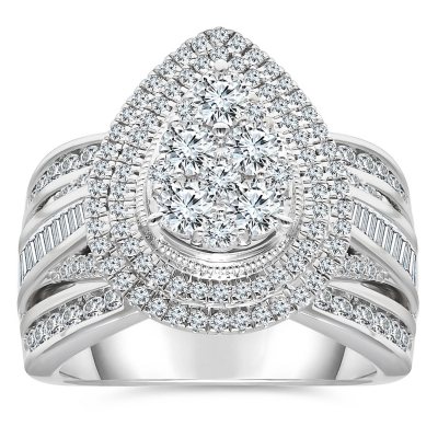 Superior Quality VS Collection 1.21 CT. T.W. Princess Shaped Diamond  Engagement Ring in 18K White Gold (I, VS2) - Sam's Club