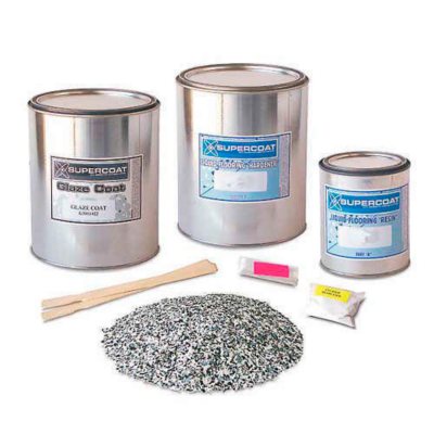 Supercoat Liquid Flooring Standard Kit With Glaze Coat Multiple