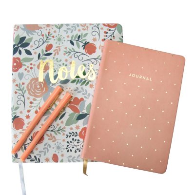 Eccolo 2 Journals and 2 Pen Set (Assorted Styles) - Sam's Club