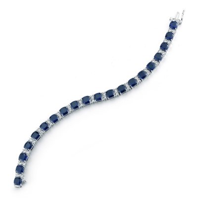 Lab created sapphire sale tennis bracelet