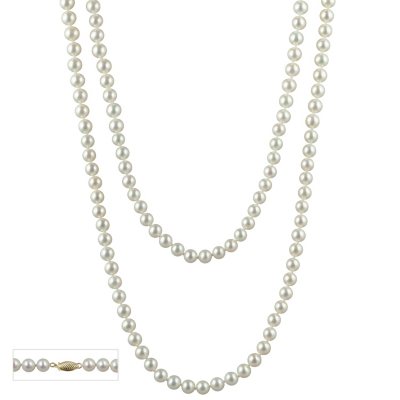 Double Strand 36 inch Pearl Necklace