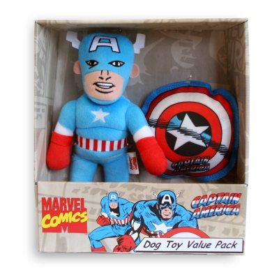 captain america dog toy