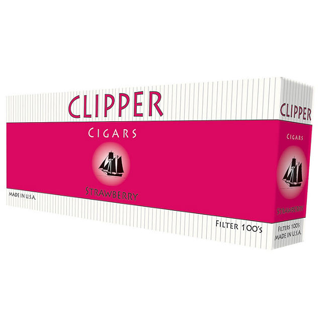 Clipper Cigars Strawberry 100s - 200 ct.