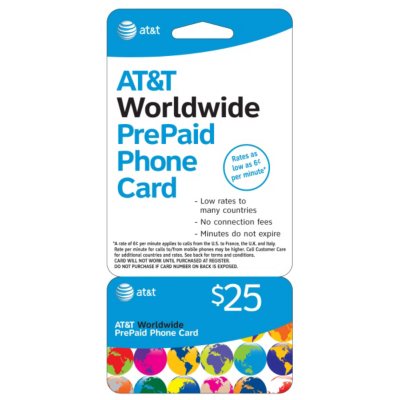 AT&amp;T? Worldwide PrePaid Phone Card - Sam&rsquo;s Club