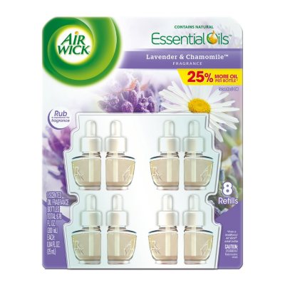 Air Wick Oils, Lavender & Chamomile Scent (1 Warmer & 6 Refills) Sam