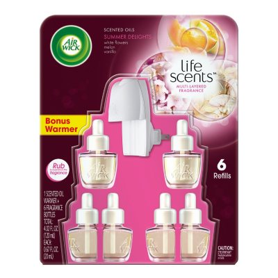 Air Wick Oils, Paradise Retreat (1 Warmer & 6 Refills) Sam's Club
