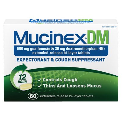 Mucinex DM Expectorant & Cough Suppressant - 60 ct. - Sam's Club