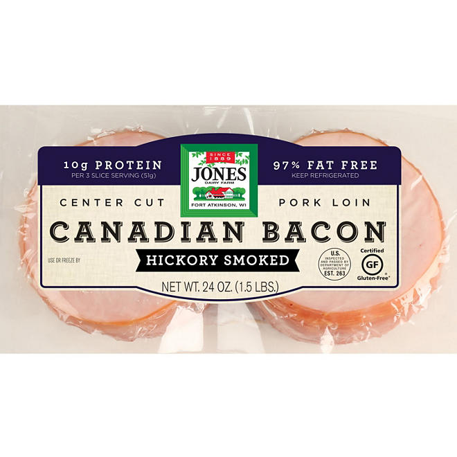 Jones Dairy Farm Canadian Bacon (1.5 lbs.)