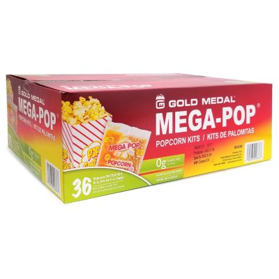 Gold Medal Mega Pop Popcorn Kit (6 oz. kit, 36 ct.) - Sam's Club