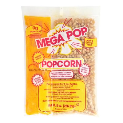 Gold Medal Mega Pop 6 Oz. Popcorn Kit (36 Kits) - Carr Hardware