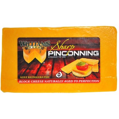 1 lb. Pinconning Sharp Cheddar with Black Wax Casing - Pinconning