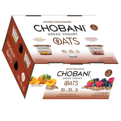 Chobani Greek Yogurt Ancient Grain Blend (12 ct.) Sam's Club
