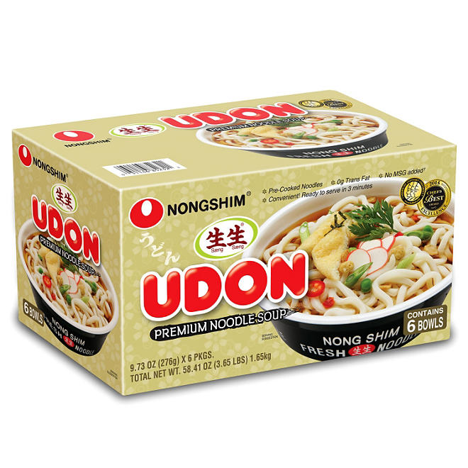 Nongshim Udon Premium Noodle Soup (9.73 oz., 6 pk.)