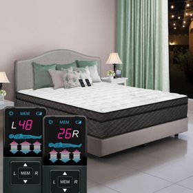 Dual Digital Reflections Pillowtop Air Bed King Sam S Club
