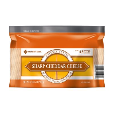 Member's Mark Sliced Sharp Cheddar Cheese (2 lbs.) - Sam's Club