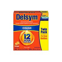 Delsym Adult Liquid Cough Suppressant, Orange or Grape (5 fl. oz., 2 pk.)