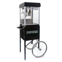 Gold Medal 2404MDSC 4 oz. Popper/Cart Combo - Black and Silver