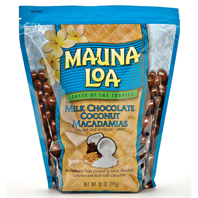 $2.25 off MAUNA LOA Milk Chocolate Coconut Macadamia Nuts