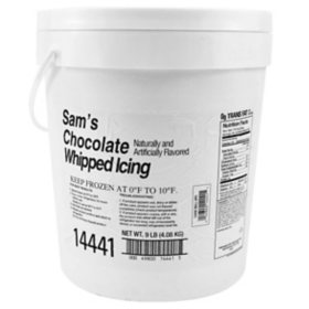Sam's Chocolate Whipped Icing, Frozen Wholesale Case 9 lbs.