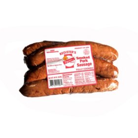 Register's Mild Smoked Pork Sausage 3 lbs.
