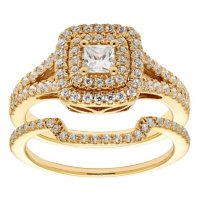 1.0 CT. T.W. Diamond Bridal Set in 14K Gold