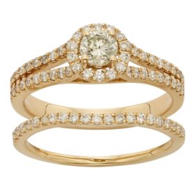 1.0 CT. T.W. Round Diamond Bridal Set in 14K Gold