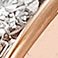 Rose, variant on 0.50 CT. T.W. Diamond Band in 14K Gold