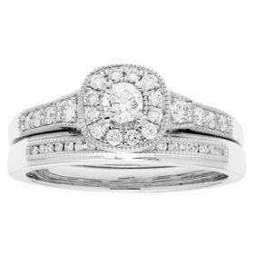 Bridal Sets Diamond Engagement Wedding Ring Sets Sam S Club