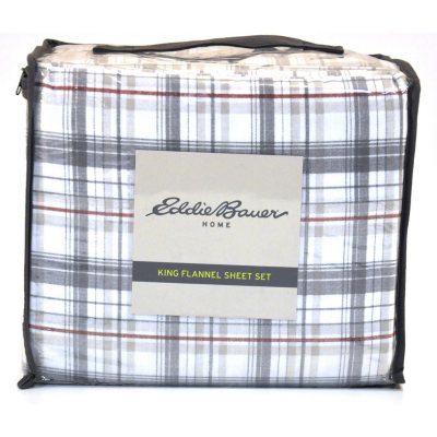 EDDIE BAUER FLANNEL KG PLAID RED/GREY - Sam's Club