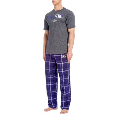 NFL Dallas Men's Short Sleeve Tee and Flannel Pajama Set 