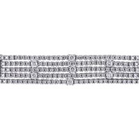 Allura 7.8 CT. T.W. Diamond Multi-Row Tennis Bracelet in 18k White Gold