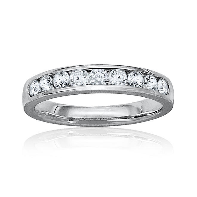 .45 CT. T.W. Diamond Channel Set Band in Platinum