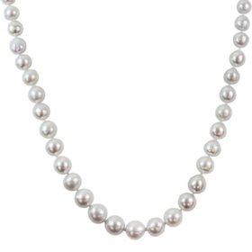 Allura 9-11mm White South Sea Pearl Strand Necklace with 14K Yellow Gold Clasp